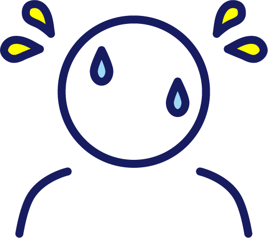 夏の暑さで生産性が低下している